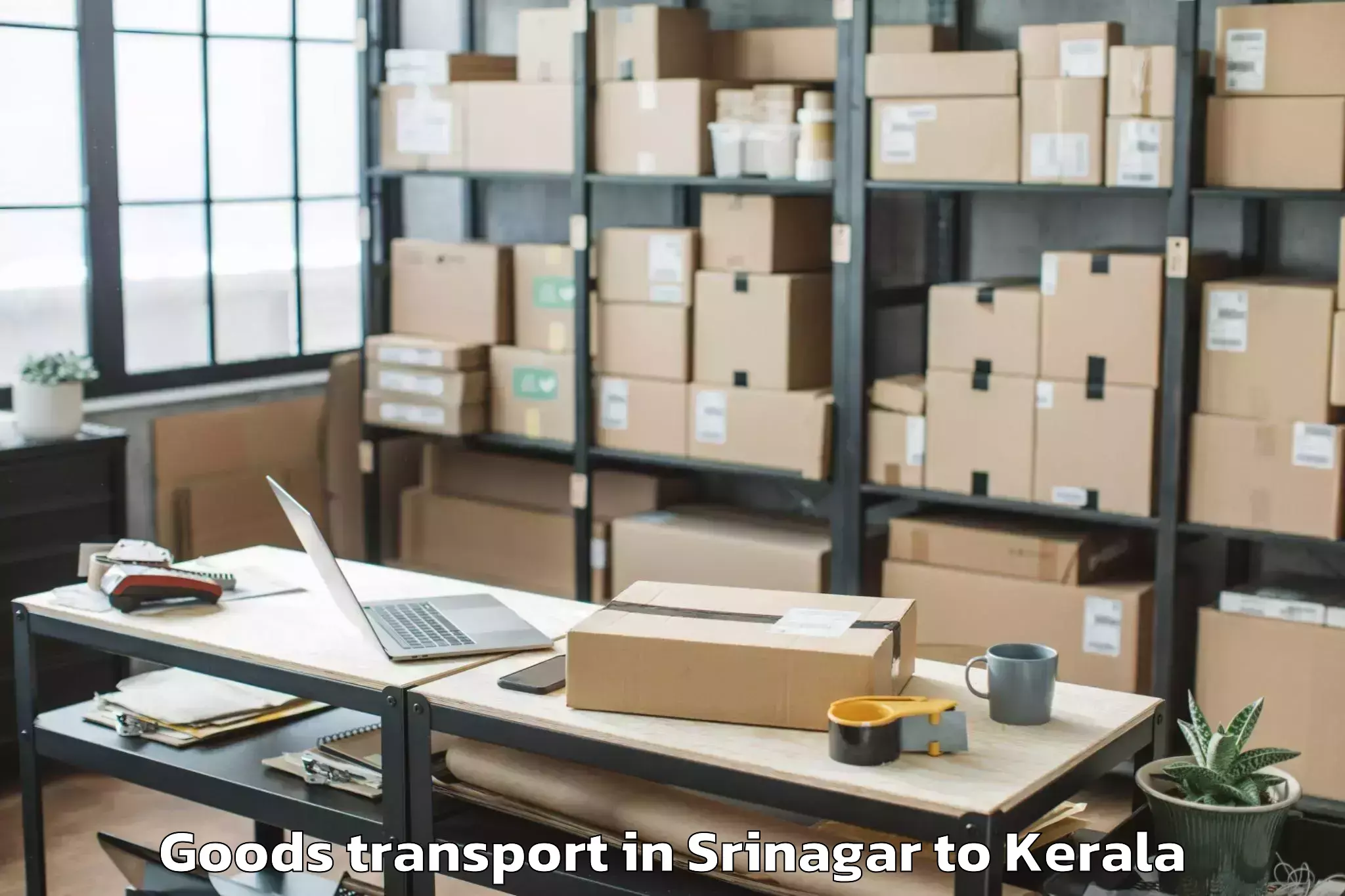 Trusted Srinagar to Naduvannur Goods Transport